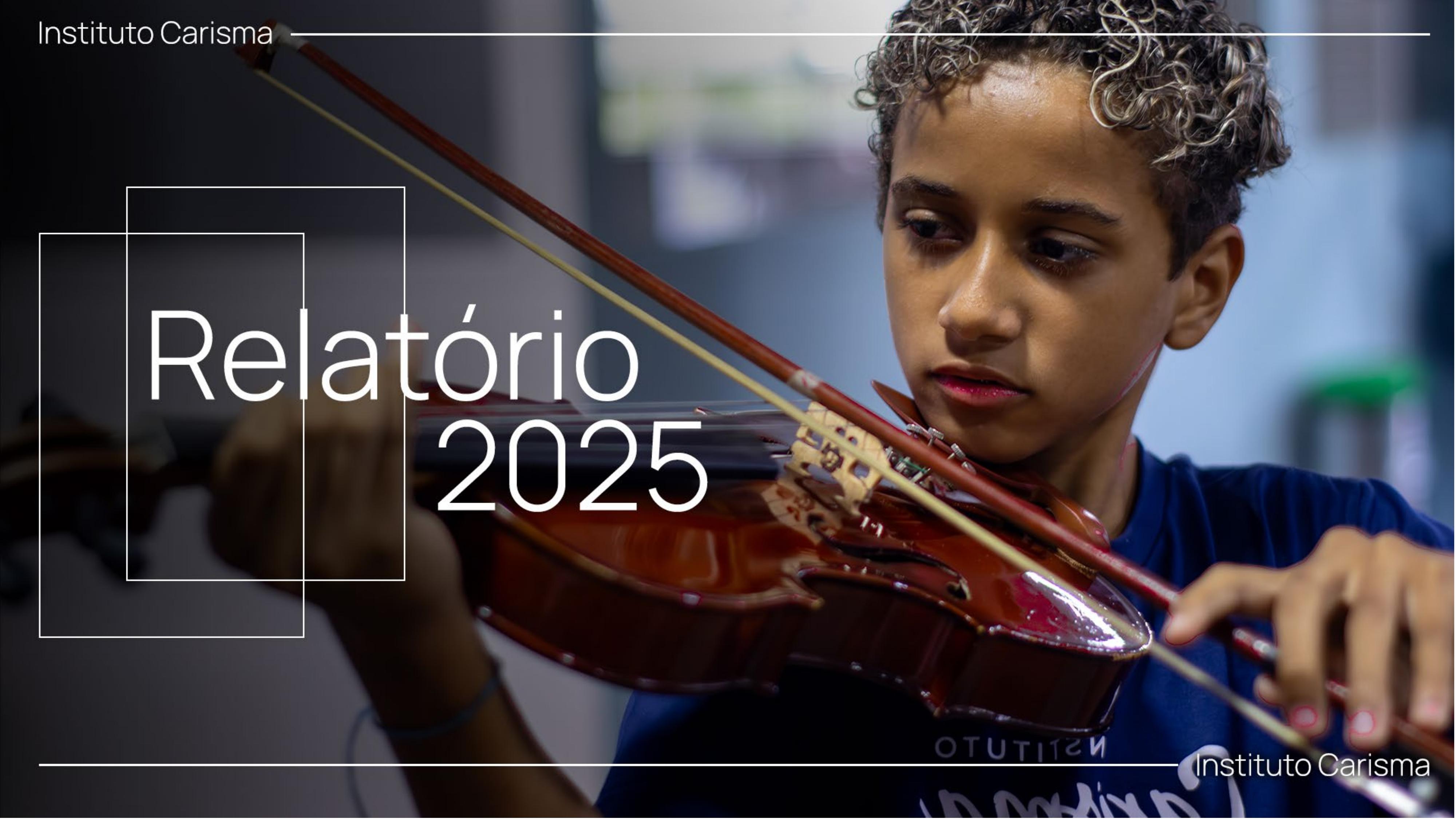 Capa do relatório anual de 2025